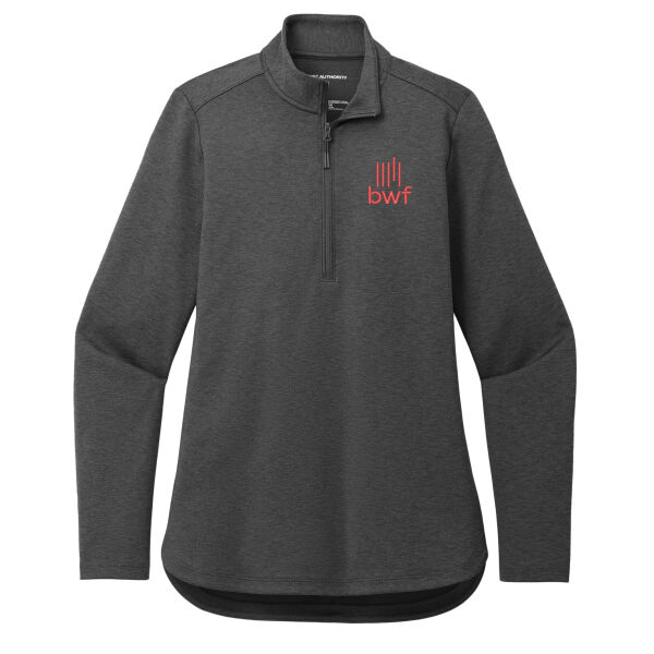 Port Authority® Ladies C-FREE® Double Knit 1/4-Zip - Embroidered Logo Thumbnail